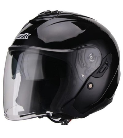 CASCO UNIK JET FIBRA CFJ-21 NEGRO - TALLA - M