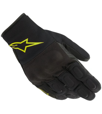 GUANTES ALPINESTARS S MAX DRYSTAR NEGRO/ AMARILLO FLUOR- TALLA M