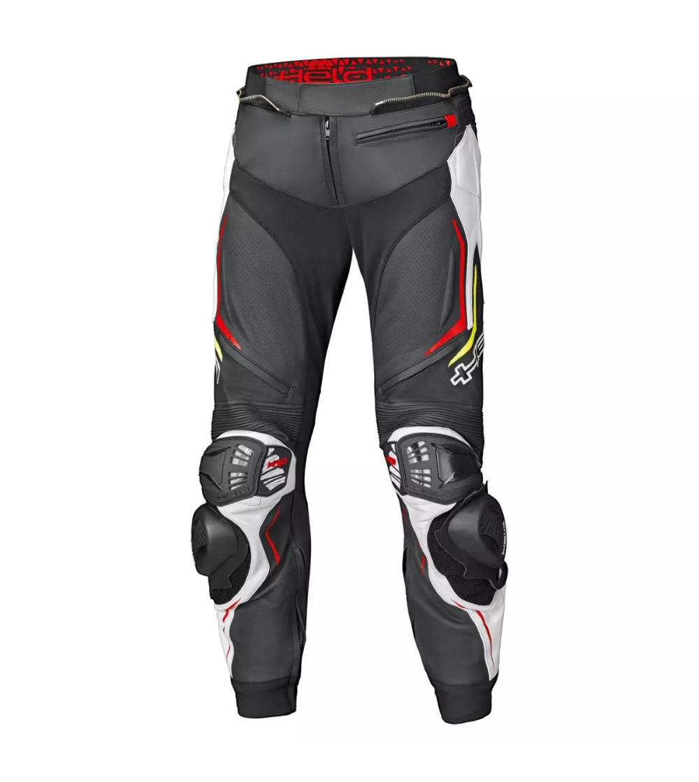PANTALON HELD CUERO GRIND II NEGRO Y ROJO