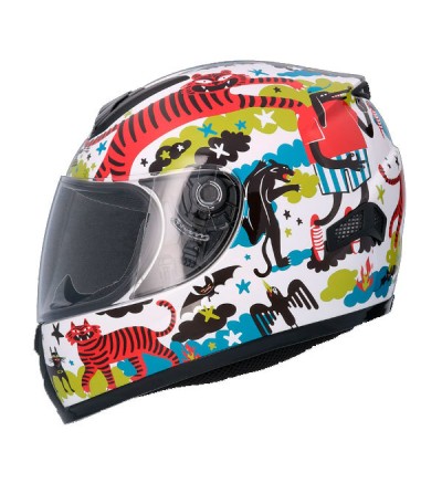 CASCO SHIRO SH829 TIGER KIDS NIÑO TALLA S